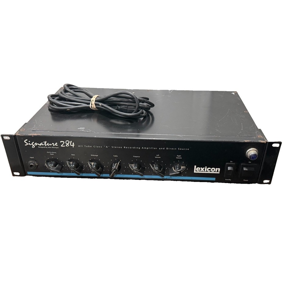 Lexicon Signature 284 Tube Class A Stereo Recording Amp DI Rack Mountable 2U
